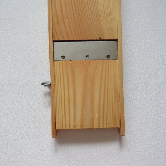 Cabbage Slaw Slicer Shredder Vintage Wood Cutter - Picture 2 of 12